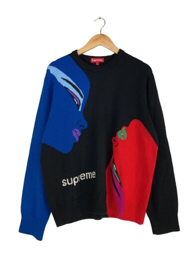 商品画像：21AW/Faces Sweater/L/アクリル/ブラック// 1