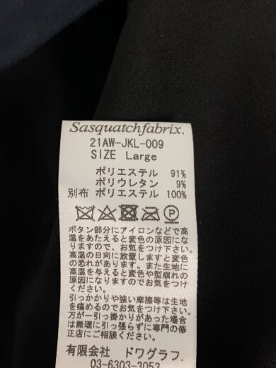 商品画像：トラックジャケット/L/ポリエステル/ブラック/21AW-JKL-009// 4