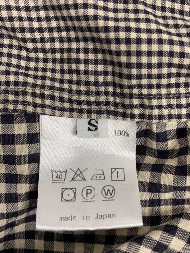 商品画像：長袖シャツ/S/コットン/ブラック/チェック// 4