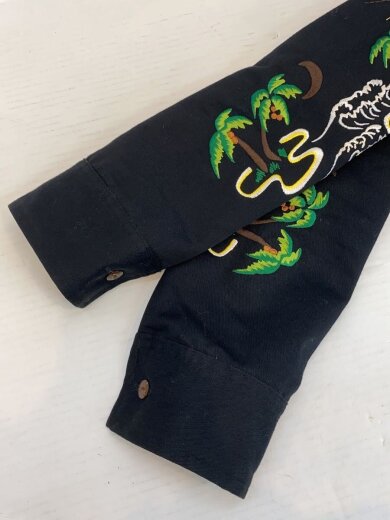 商品画像：HUNTINGTON GARAGE/ベトナムジャケット/ジャケット/M/コットン/ブラック 6