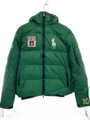 ダウンジャケット/L/ポリエステル/GRN