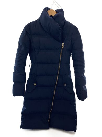 商品画像：ロングダウンジャケット/38/ポリエステル/ネイビー/G34692S/ベルト欠品 1