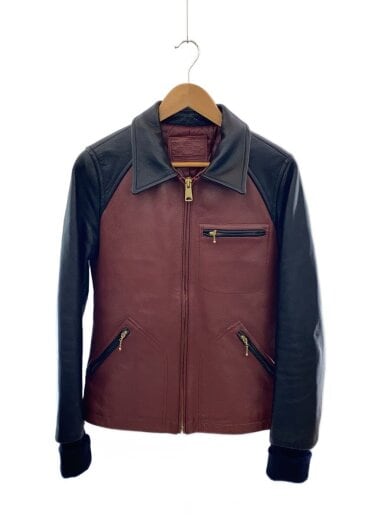 商品画像：シングルライダースジャケット/44/牛革/BRD/無地/RR-12AW-JK002 1