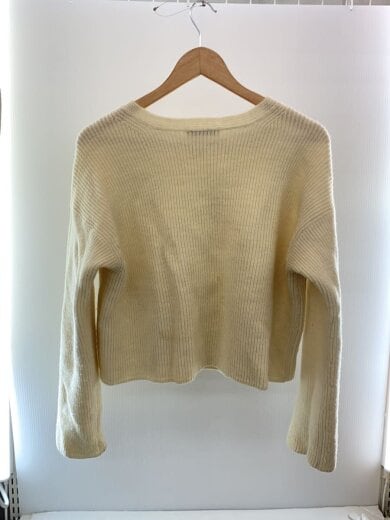 商品画像：ニット・セーター(厚手)/1/ウール/ホワイト/無地 2