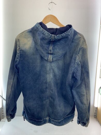 商品画像：ジップパーカー/S/コットン/インディゴ/無地 2