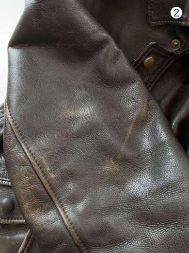 商品画像：レザージャケット・ブルゾン/M/--/ブラウン/無地 8