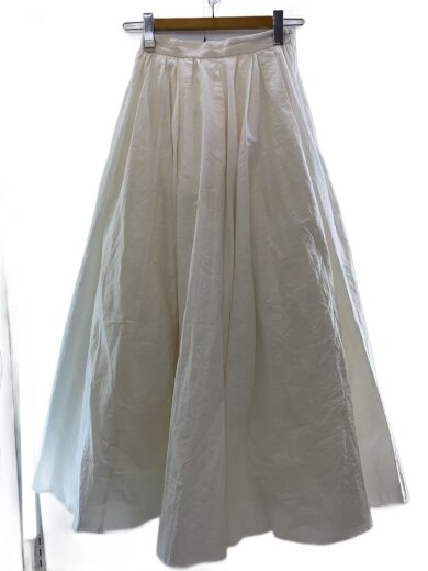 商品画像：ロングスカート/1/コットン/CRM/無地/15109-6152/VOLUME MAXI SKIRT 1