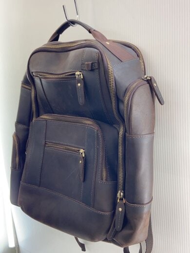 商品画像：リュック/レザー/BRW/無地 2