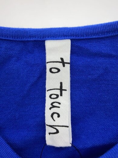 商品画像：to touch/長袖Tシャツ/2/コットン/ブルー/無地 3