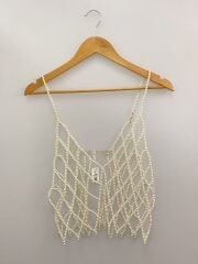 ビーズロングビスチェ/アクセサリー/--/WHT/レディース