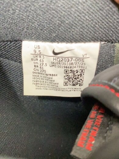 商品画像：ローカットスニーカー/27.5cm/BLK/HQ2037-005/NIKE AIR FORCE 1 07 LV8 5