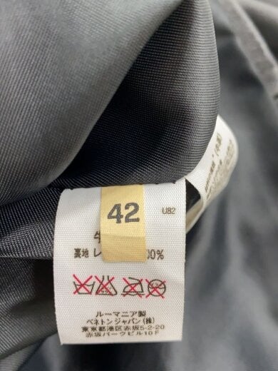 商品画像：レザージャケット・ブルゾン/42/牛革/BLK/無地/ユナイテッドカラーズオブベネトン 4