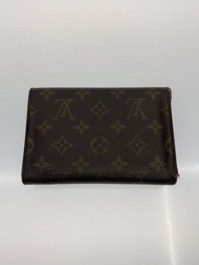 商品画像：ポルト・トレゾール・エテュイ・パピエ_モノグラム・キャンバス/PVC/BRW/総柄/メンズ 2