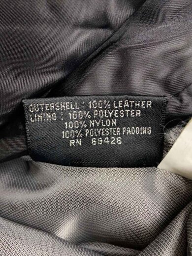 商品画像：レザージャケット・ブルゾン/S/レザー/BLK 4