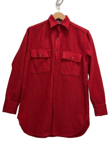 商品画像：長袖シャツ/--/--/RED/40~50s/マチ付き// 1