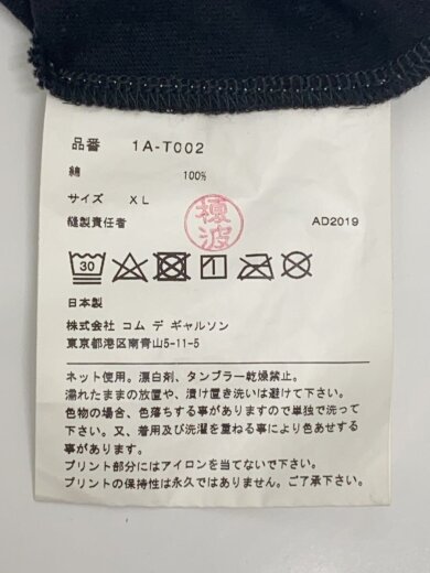 商品画像：Tシャツ/XL/コットン/BLK/1A-T002// 4