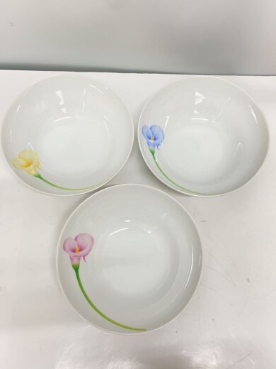 商品画像：皿/3点セット/有田焼/カラーリリー・三つ組鉢 2