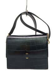 ショルダーバッグ/フェイクレザー/BLK