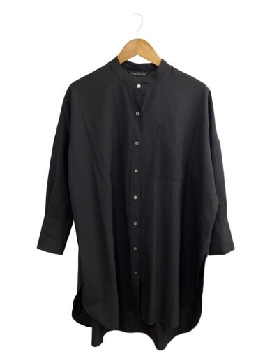 商品画像：長袖シャツ/--/ポリエステル/BLK/無地 1