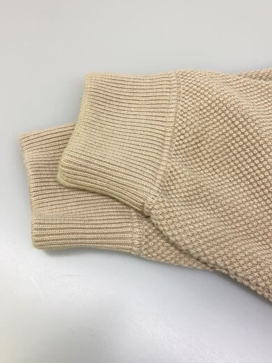 商品画像：Moss stitch V/N cardiganカーディガン(厚手)/2/コットン/BEG/無地/2101- 5