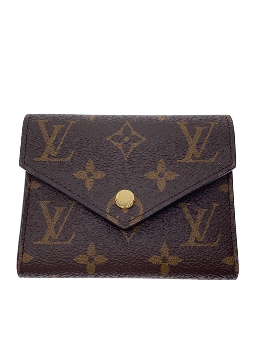 LOUIS VUITTON / ポルト・フォイユ・ヴィクトリーヌ_モノグラム・キャンバス/PVC/BRW/レディース