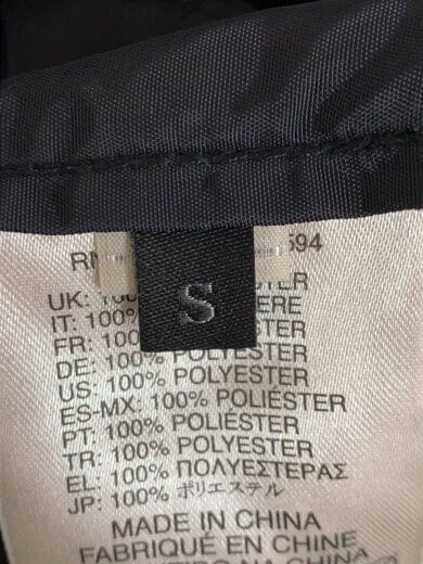 商品画像：ナイロンテックジャケット/S/ナイロン/BLK/00E8F200 4