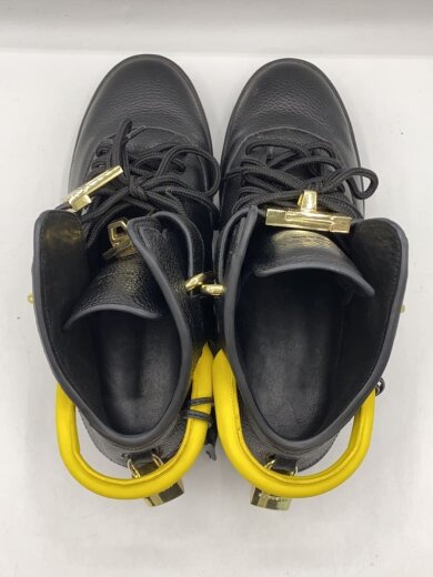 商品画像：南京錠/ハイカットスニーカー/39/BLK/レザー 3