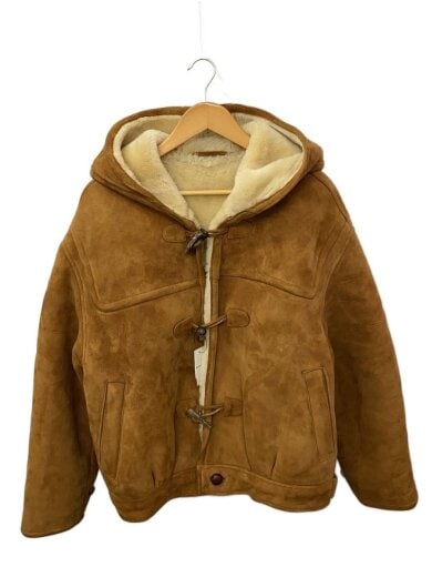 商品画像：DHOMME A HOMME/ムートンダッフルコート/コート/M/羊革/CML/無地/44-176 1