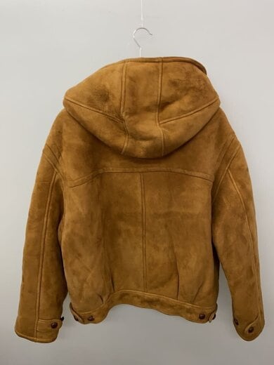 商品画像：DHOMME A HOMME/ムートンダッフルコート/コート/M/羊革/CML/無地/44-176 2