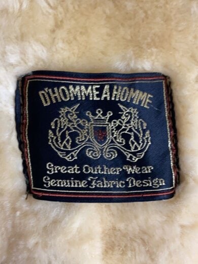 商品画像：DHOMME A HOMME/ムートンダッフルコート/コート/M/羊革/CML/無地/44-176 3