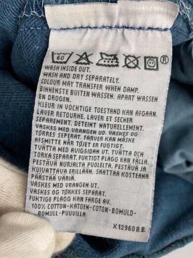 商品画像：555/ボタン裏299/made in UK/ボトム/33/コットン/BLU/無地 5