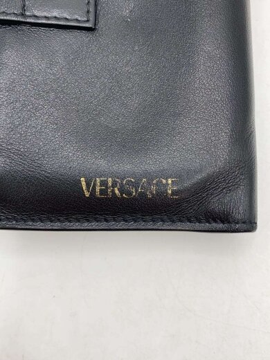 商品画像：コンパクトウォレット/メデューサ/2つ折り財布/レザー/BLK/メンズ/ロゴ薄れあり 3