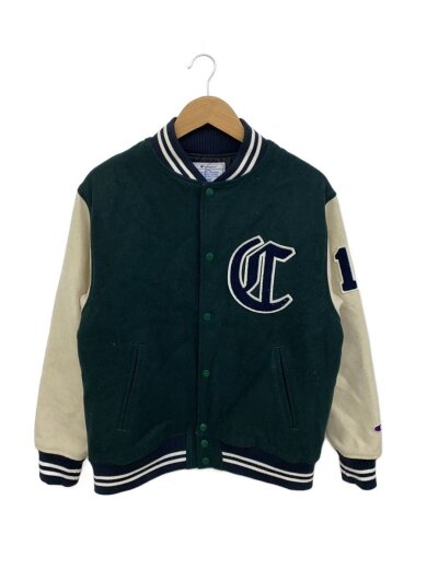 商品画像：アッワードジャケット/スタジャン/M/ポリエステル/GRN/C3-Y606 1