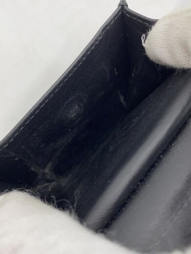 商品画像：2つ折り財布/レザー/BLK/メンズ/角破れ/傷/札入れ内部剥がれ/型崩れ 5