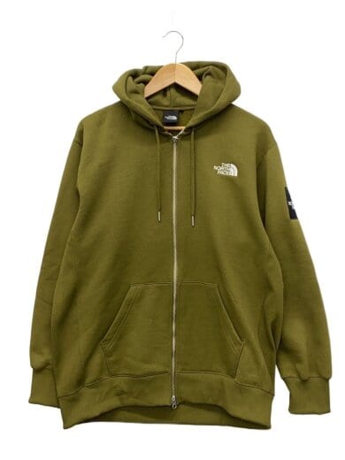 商品画像：SQUARE LOGO FULLZIP_スクエアロゴフルジップ/L/ポリエステル/KHK/無地 1