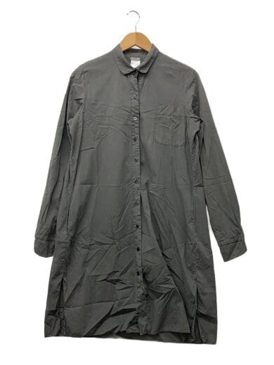 商品画像：エラスタン混/シャツワンピース/1/コットン/GRY/無地/H320 1