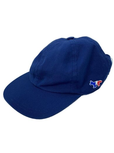 商品画像：メゾンキツネ/トリコロールフォックスキャップ/キャップ/--/コットン/NVY/メンズ 1