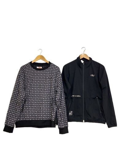 商品画像：スウェット/5/ナイロン/BLK/総柄/758-2221103// 1