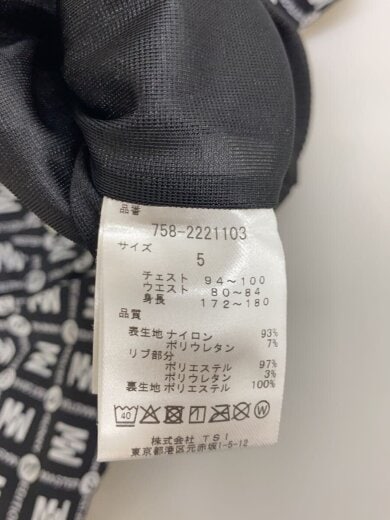 商品画像：スウェット/5/ナイロン/BLK/総柄/758-2221103// 4