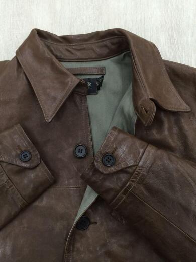 画像：RRLカーコート/S/牛革/BRW/無地5