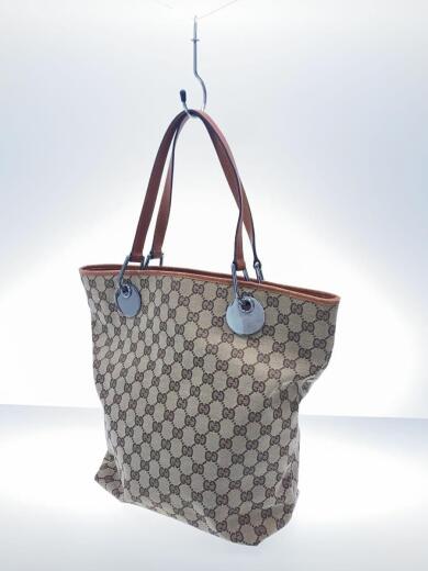 画像：GUCCIトートバッグ/コットン/BRW/総柄/120836 0020582