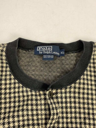 画像：POLO RALPH LAURENヘンリーネックカットソー/XL/コットン/マルチカラー/チェック7