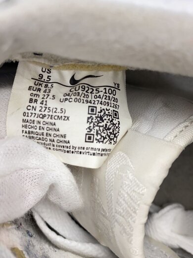 商品画像：AIR FORCE 1 LOW/エアフォース 1 ロー/ホワイト/CU9225-100/27.5cm/WHT 5