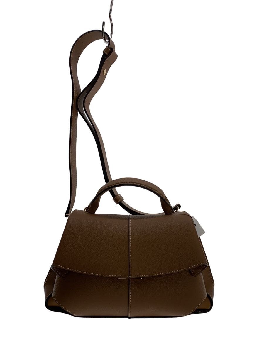 POLENE / ショルダーバッグ/レザー/BRW/mokki