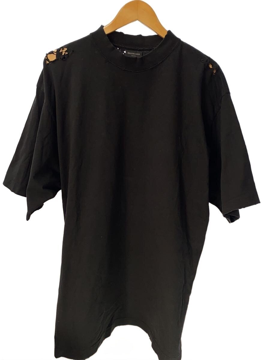 BALENCIAGA / Tシャツ/L/コットン/BLK/764235 TQVJ8