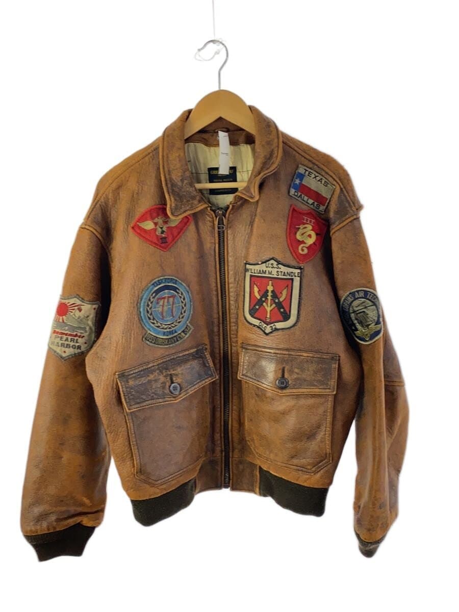 その他ブランド / GREEN LEAF/レザージャケット・ブルゾン/--/羊革/BRW/無地