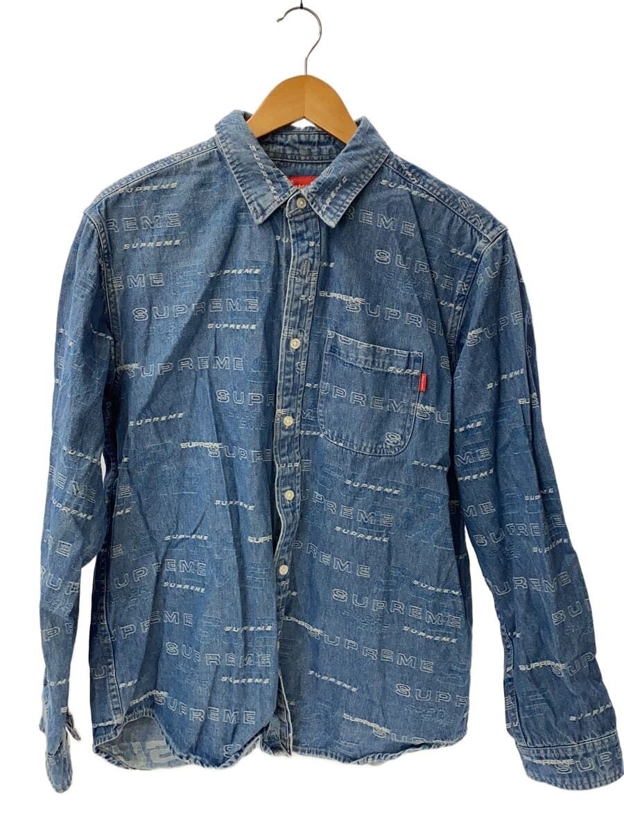 Supreme / 長袖シャツ/M/コットン/BLU/無地/19aw