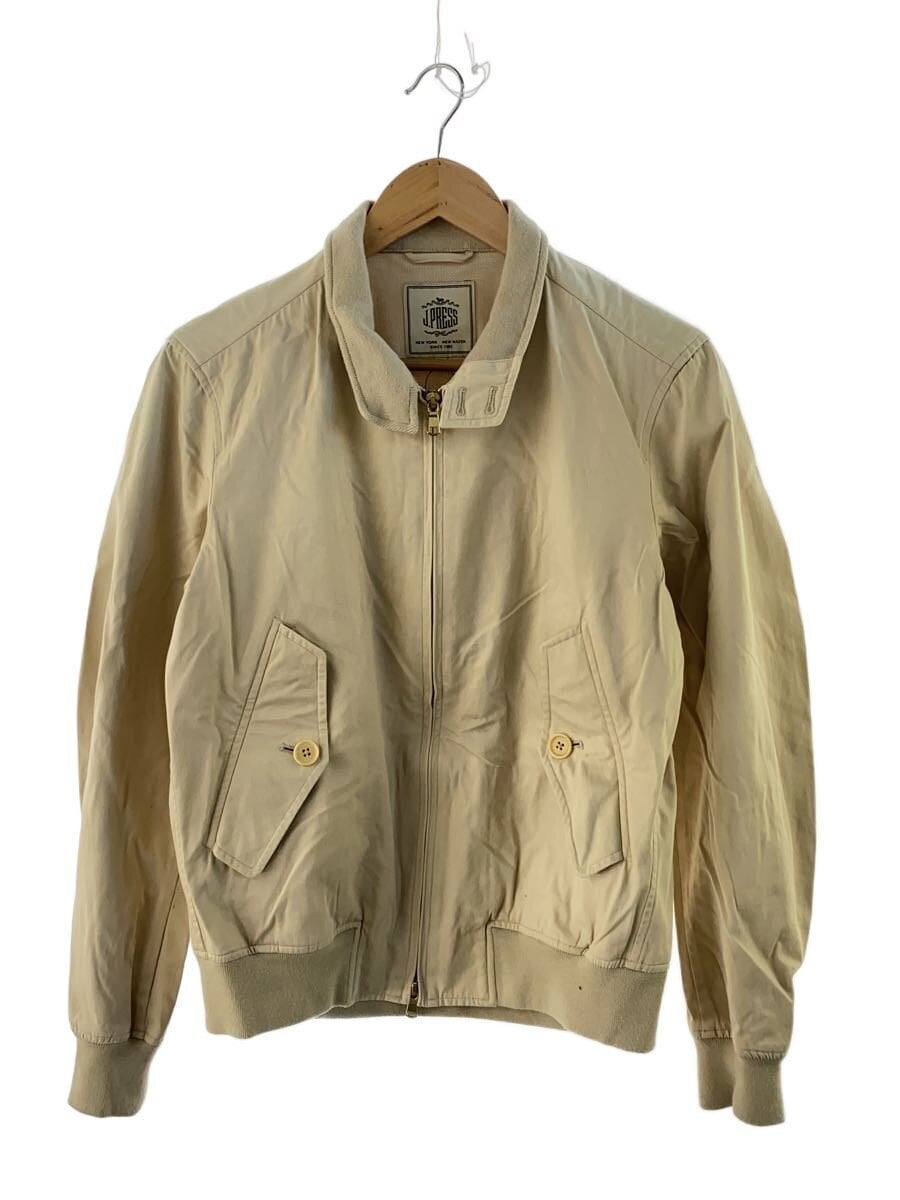 J.PRESS / ジャケット/M/コットン/BEG/無地/ダブルジップ