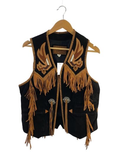 商品画像：ベスト/38/レザー/BLK/総柄 1