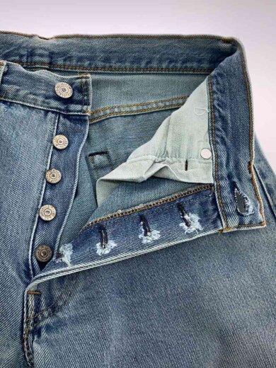 商品画像：ボトム/--/コットン/BLU/無地/後染め/ボタン裏524/usa製/80s/緑染め/セルビ 3